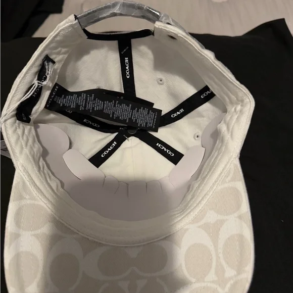 Coach White Monogram Cap - Picture 2 of 3